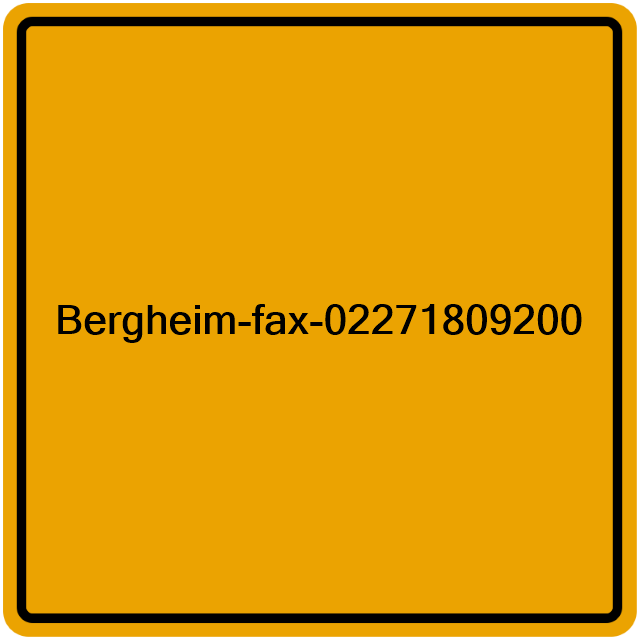 Einwohnermeldeamt24 Bergheim-fax-02271809200
