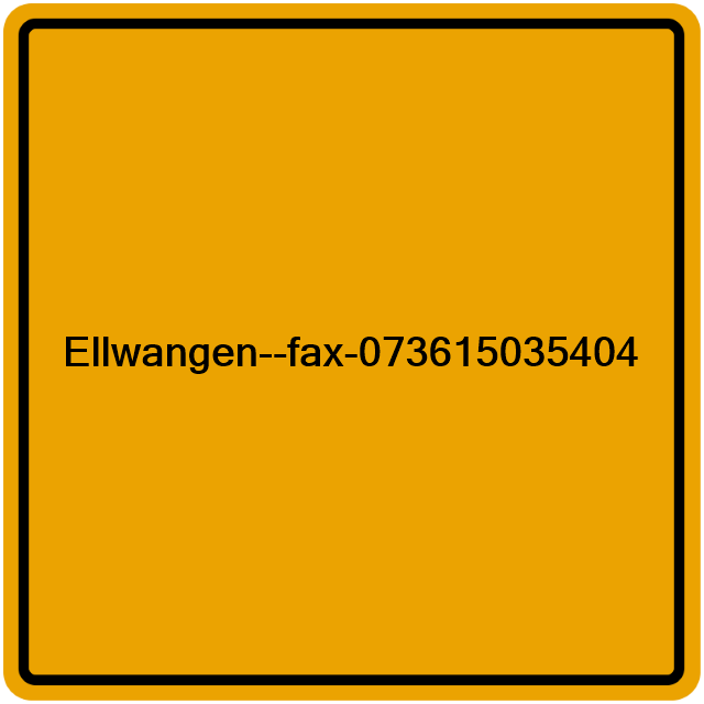 Einwohnermeldeamt24 Ellwangen--fax-073615035404