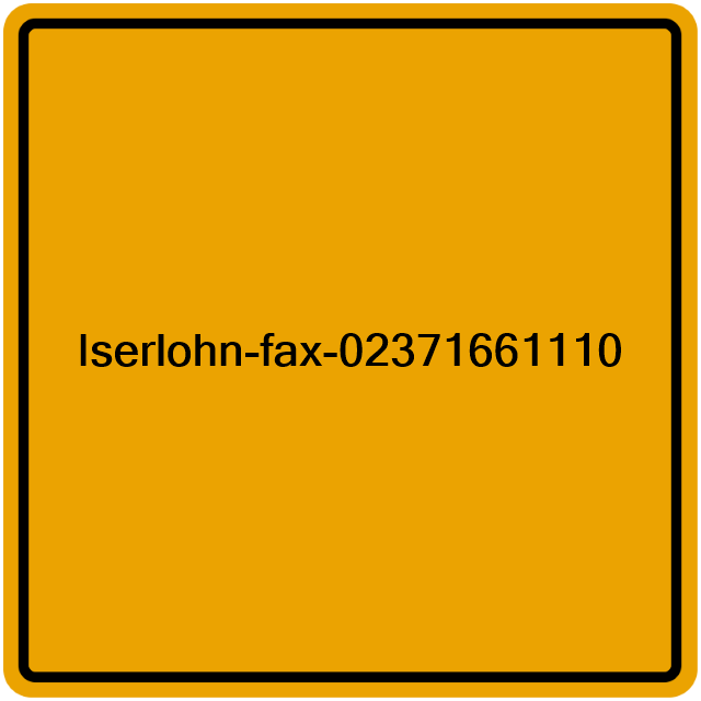 Einwohnermeldeamt24 Iserlohn-fax-02371661110