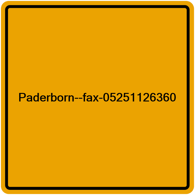 Einwohnermeldeamt24 Paderborn--fax-05251126360