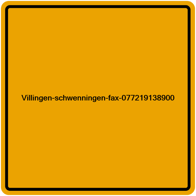 Einwohnermeldeamt24 Villingen-schwenningen-fax-077219138900