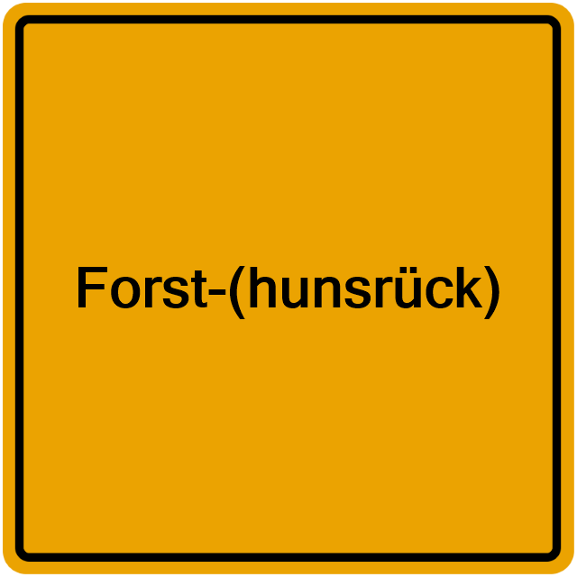 Einwohnermeldeamt24 Forst-(hunsrück)