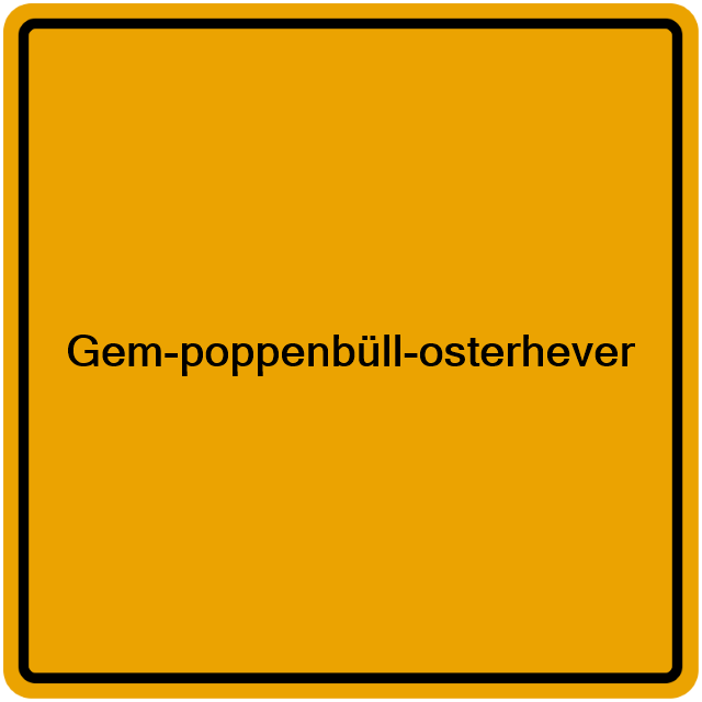 Einwohnermeldeamt24 Gem-poppenbüll-osterhever