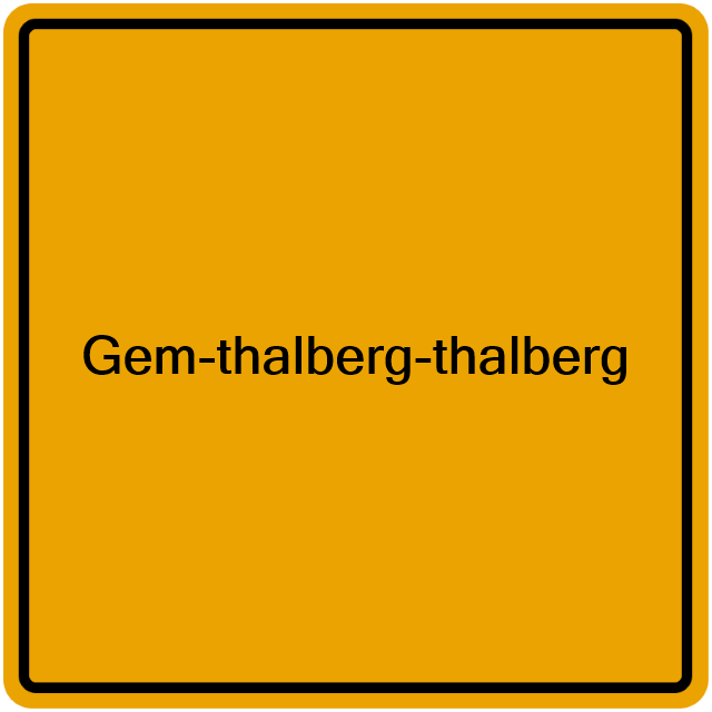 Einwohnermeldeamt24 Gem-thalberg-thalberg