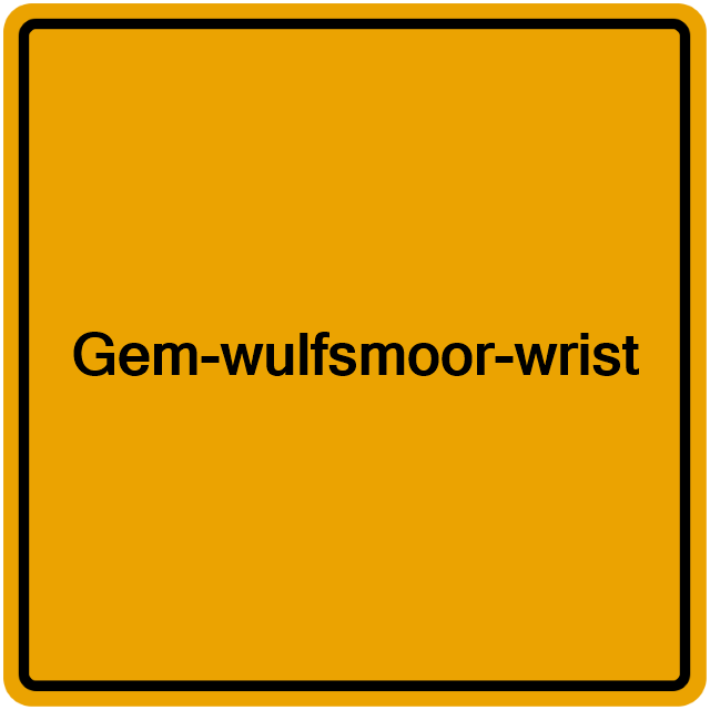 Einwohnermeldeamt24 Gem-wulfsmoor-wrist