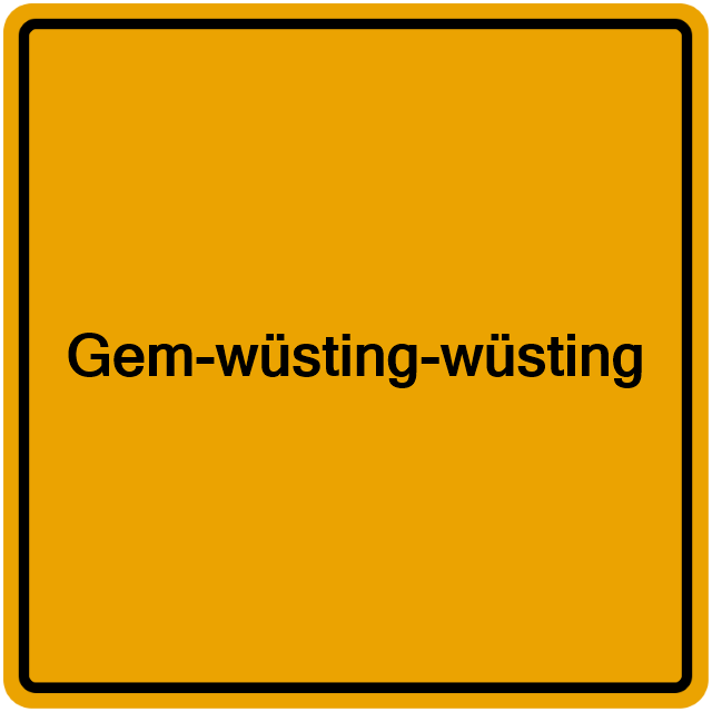 Einwohnermeldeamt24 Gem-wüsting-wüsting