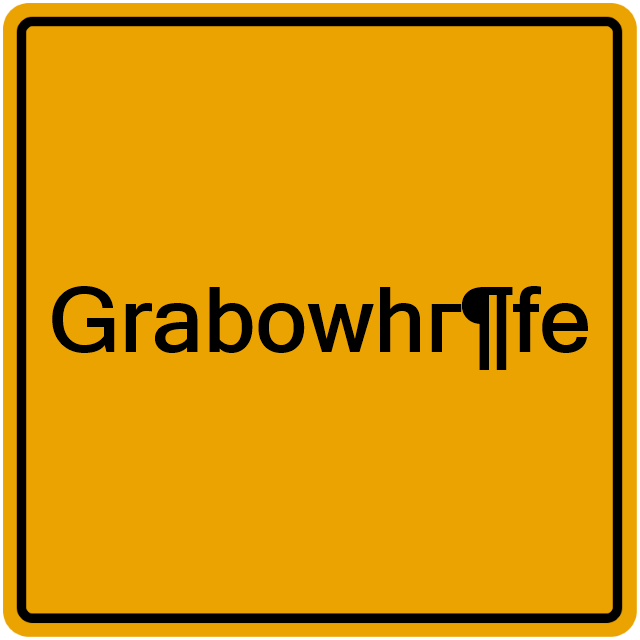 Einwohnermeldeamt24 Grabowhг¶fe