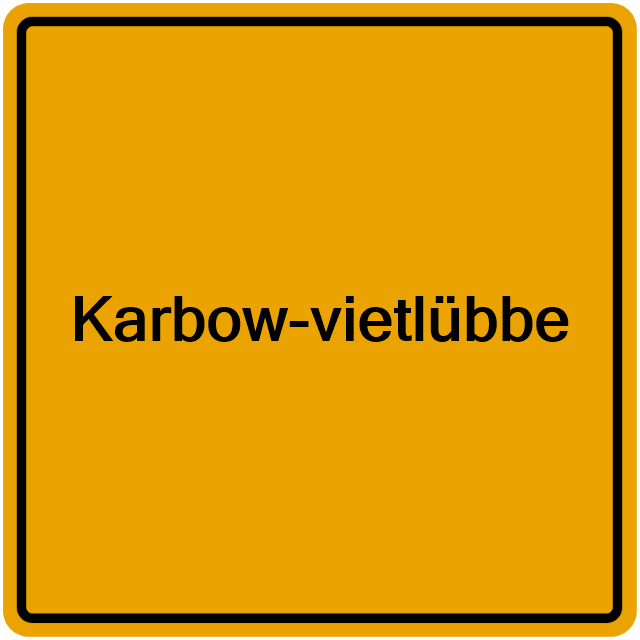 Einwohnermeldeamt24 Karbow-vietlübbe
