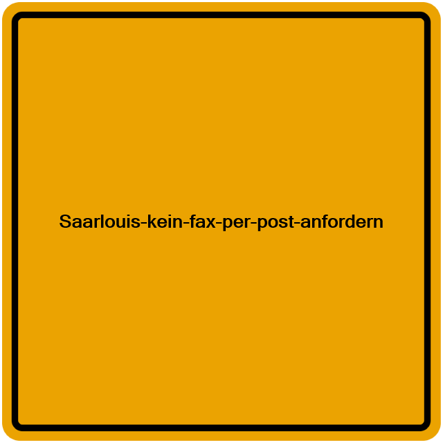 Einwohnermeldeamt24 Saarlouis-kein-fax-per-post-anfordern